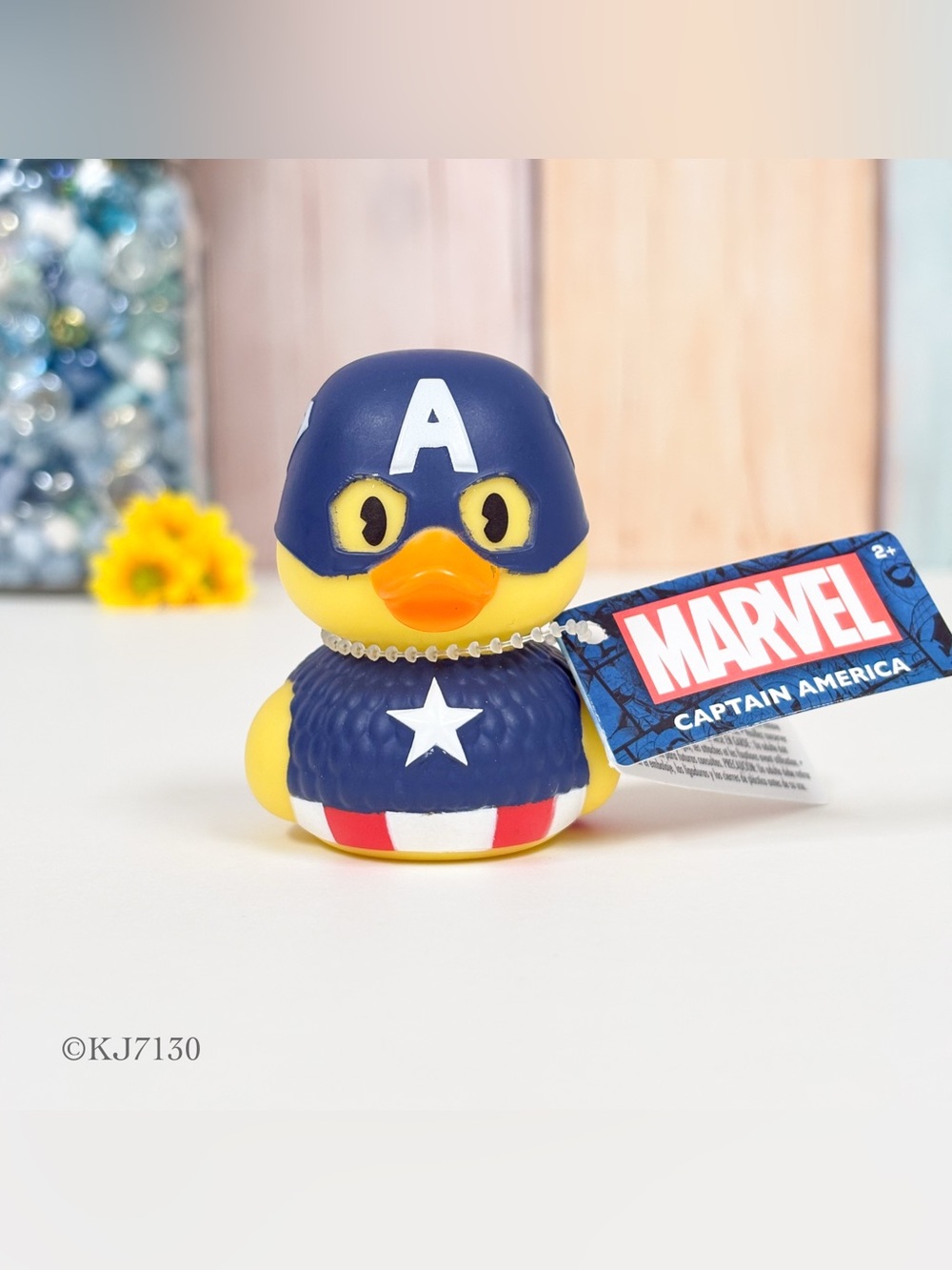 Duckalooz DC Comics Marvel 2.75” Captain America Rubber Duck Duckie NWT